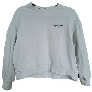 🇨🇦 1861 La Petite Garçonne White Sweatshirt | Size Small | Embroidered Logo